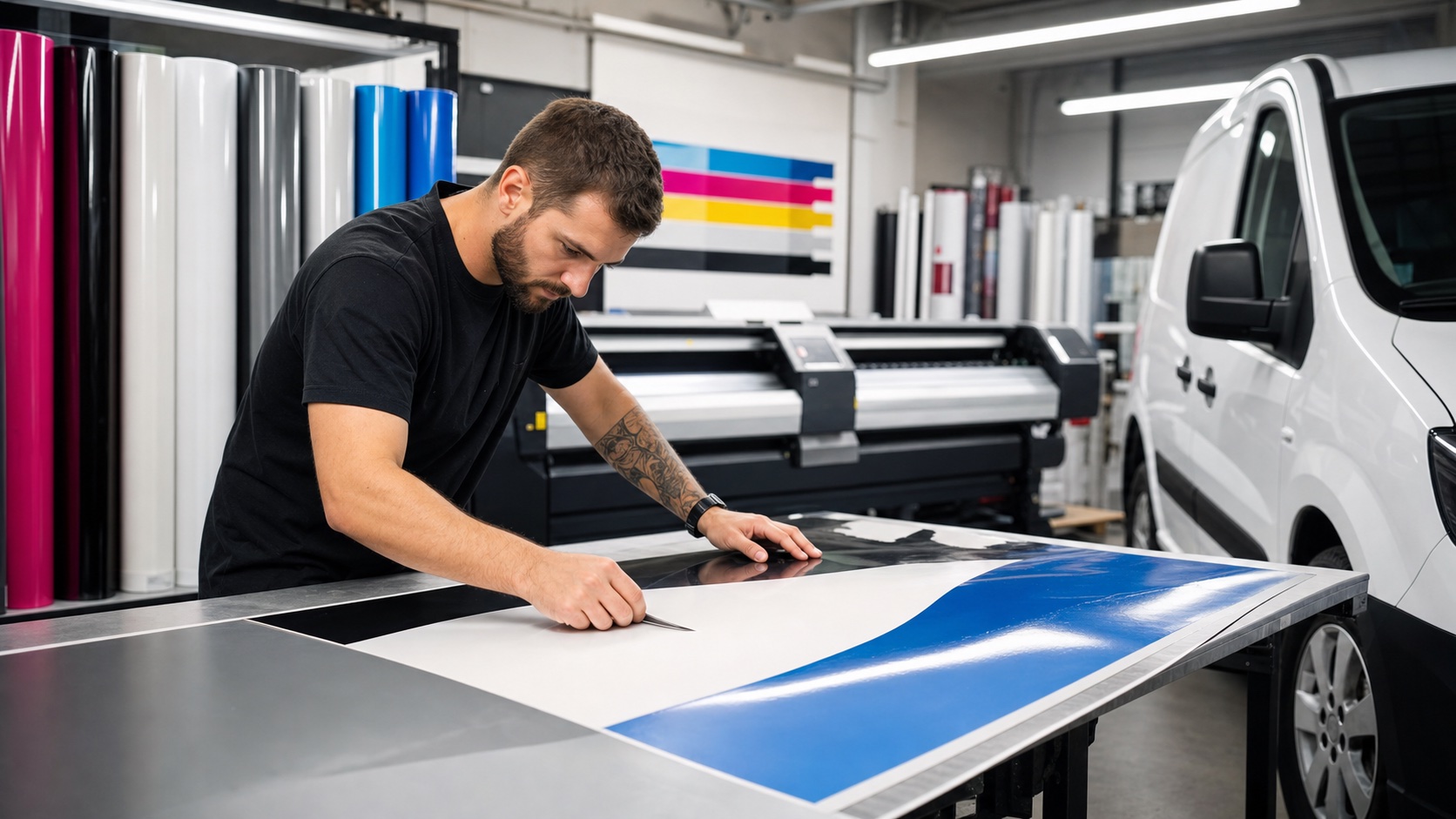 Laboratorio Printing Market con stampa digitale, pellicole e decorazione mezzi